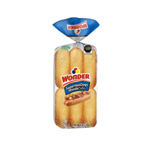 PAN SUPER HOT-DOGS WONDER CON AJONJOLI